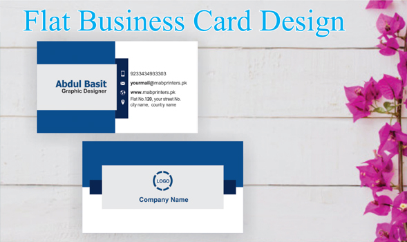 Flat Business Card Design 2019