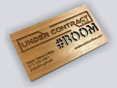 Wooden Business Card Printing